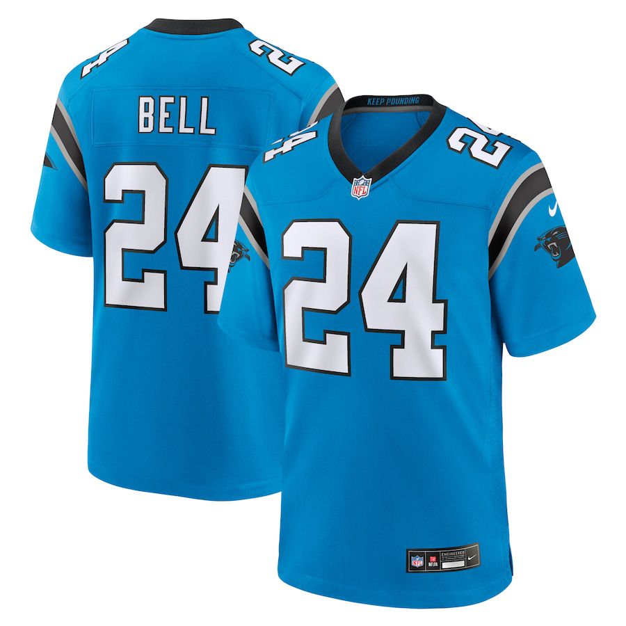 Men Carolina Panthers 24 Vonn Bell Nike Blue Alternate Game NFL Jersey